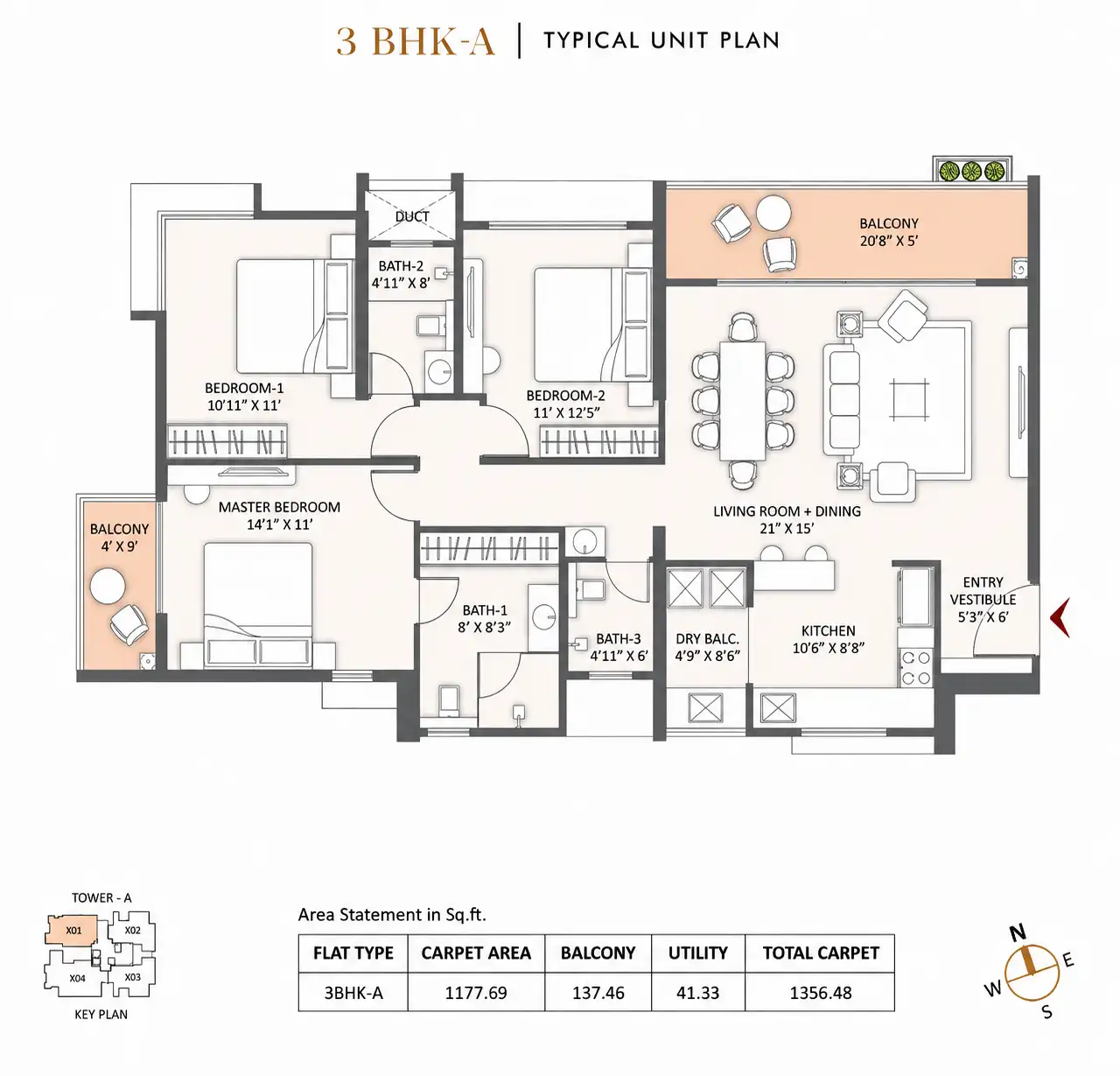 AURUS BY AUSTIN layout plan 3